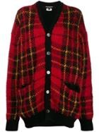 Junya Watanabe Check Oversized V-neck Cardigan - Black