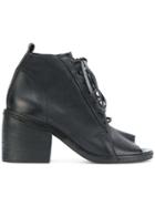 Marsèll Open Toe Ankle Boots - Black