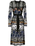 Yigal Azrouel - Botanic Embroidered Lace Dress - Women - Nylon/polyester - 4, Women's, Black, Nylon/polyester