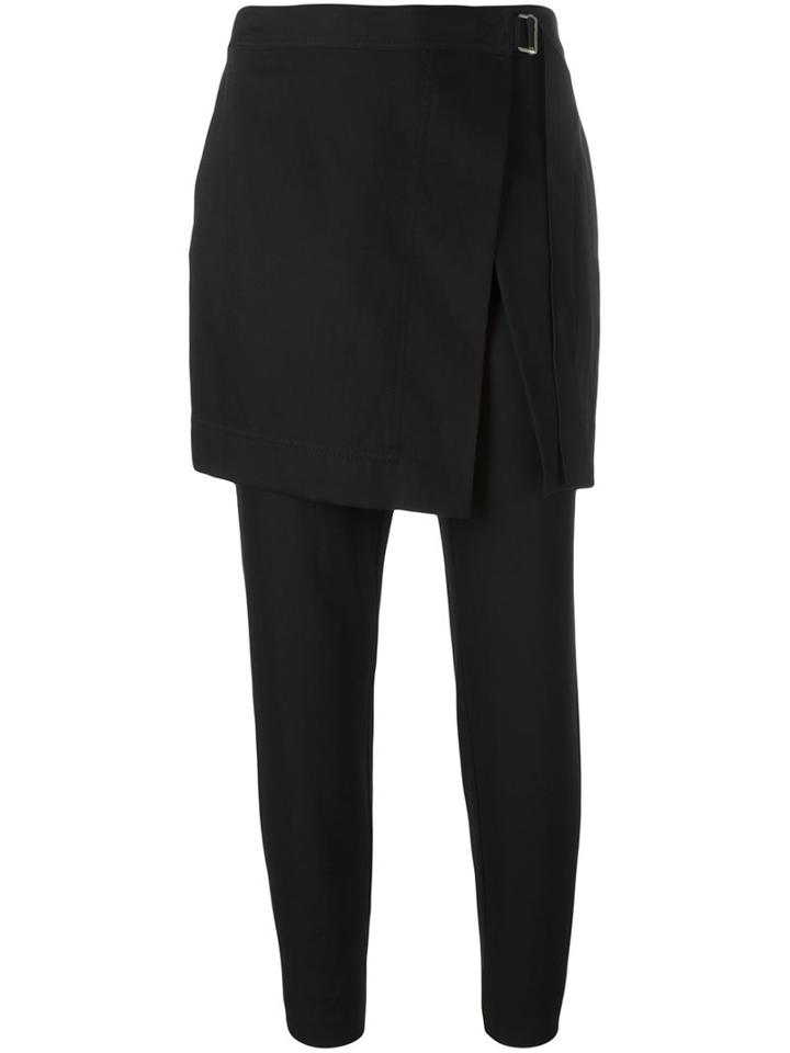 Dkny Apron Trousers, Women's, Size: 8, Black, Cotton/wool