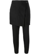 Dkny Apron Trousers, Women's, Size: 8, Black, Cotton/wool