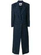 Situationist Floor Length Coat - Blue