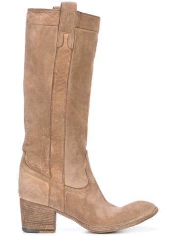 Fauzian Jeunesse Worn Look Boots - Brown