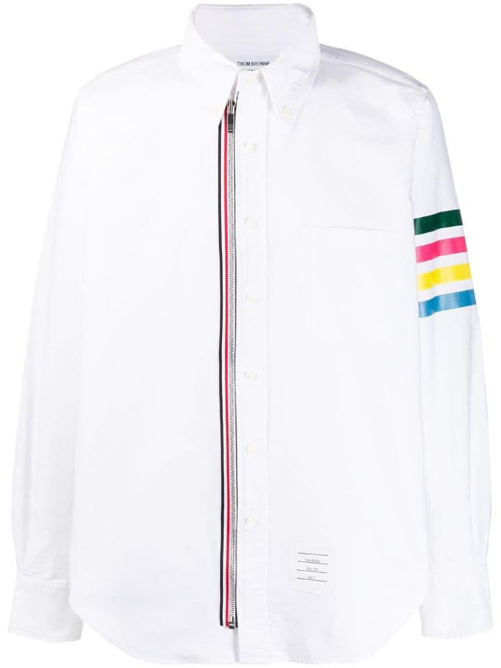 Thom Browne Arm Stripe Shirt - White