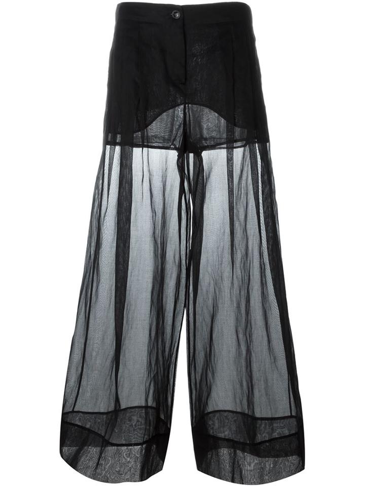 Emilio Pucci Sheer Wide Leg Trousers
