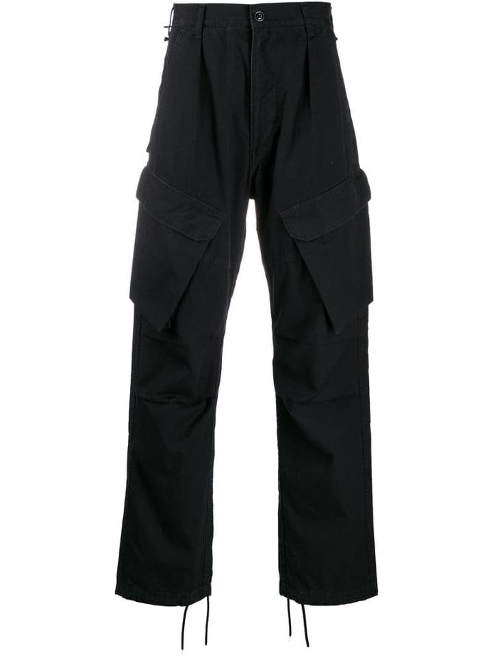 Neighborhood Front Flap Pocket Cargo Trousers - Black