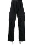 Neighborhood Front Flap Pocket Cargo Trousers - Black