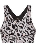 Varley Bassett Cheetah-print Sports Bra - Blue