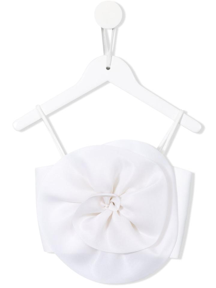 Little Bambah - Flower Tube Top - Kids - Silk Organza - 9 Yrs, White