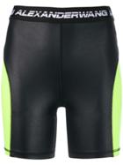T By Alexander Wang Logo Cycling Shorts - Black