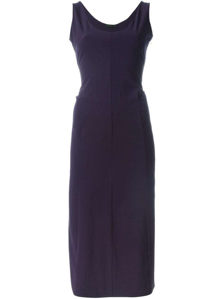 Prada Vintage Round Neck Maxi Dress - Pink & Purple