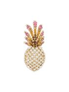 Christian Dior X Susan Caplan 1992 Archive Pineapple Brooch - Gold