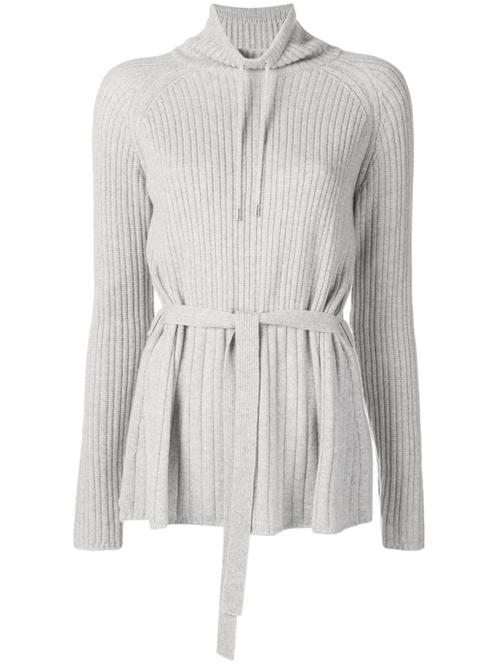 Loro Piana Ribbed Roll-neck Sweater - Grey