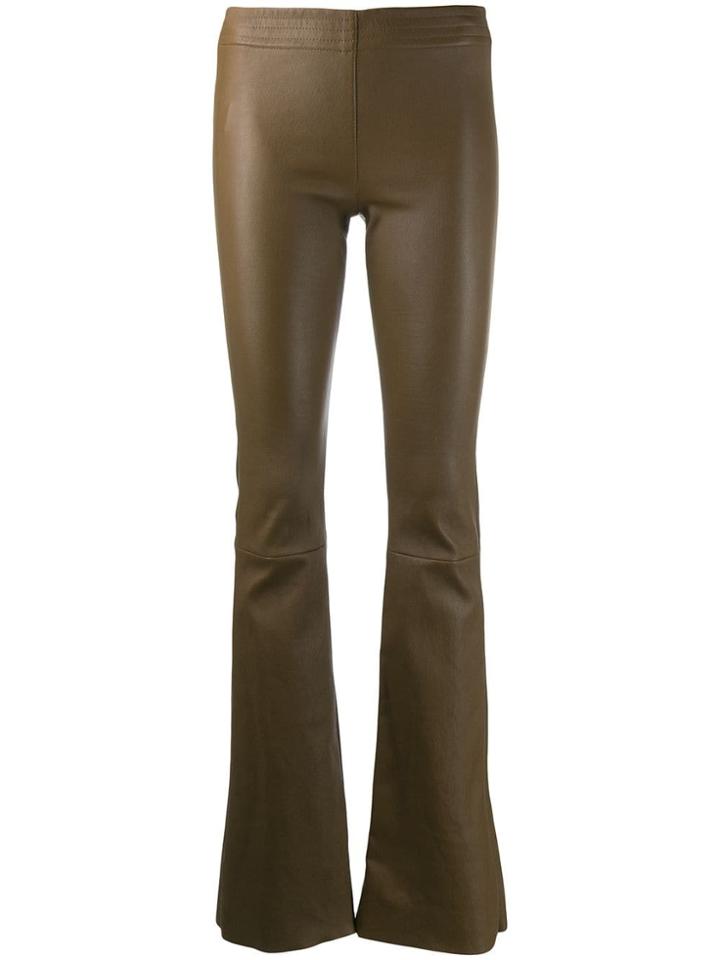 Drome Flared Textured Trousers - Neutrals