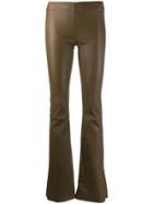 Drome Flared Textured Trousers - Neutrals