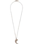 Parts Of Four Horn Pendant Necklace - Silver