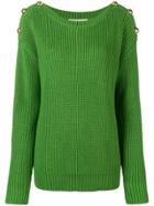 Michael Michael Kors Ribbed Knit Sweater - Green
