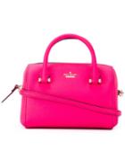 Kate Spade - Logo Plaque Tote - Women - Leather - One Size, Pink/purple, Leather