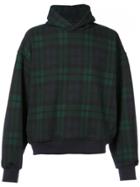 Fear Of God Tartan Hoodie - Green