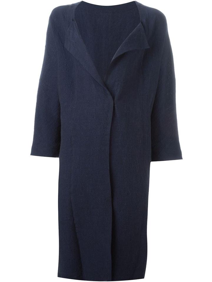 Daniela Gregis Contrast Panel Oversized Coat