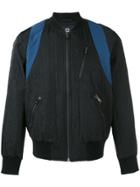 Mcm Zipped Bomber Jacket - Black