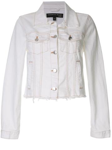Veronica Beard Cara Denim Jacket - White