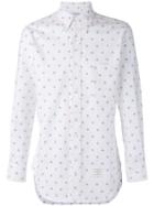 Thom Browne Printed Shirt, Men's, Size: Iv, White, Cotton