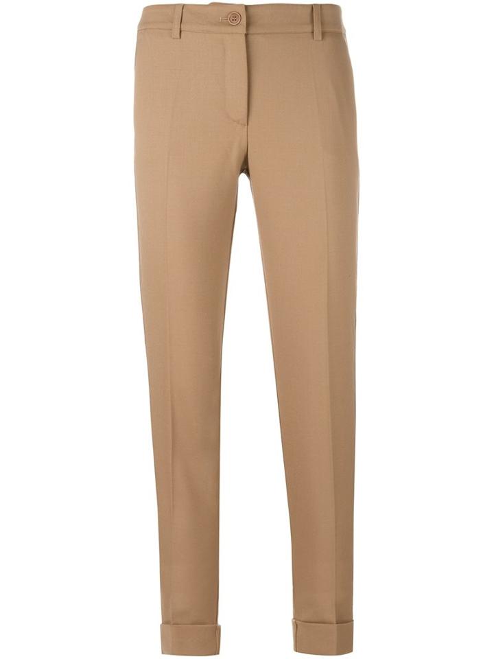 P.a.r.o.s.h. Tailored Trousers, Women's, Size: Small, Brown, Spandex/elastane/virgin Wool