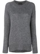 Etro High Shine Flared Top - Grey