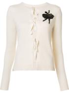 Marc Jacobs Cashmere Sequinned Ballerina Cardigan - White
