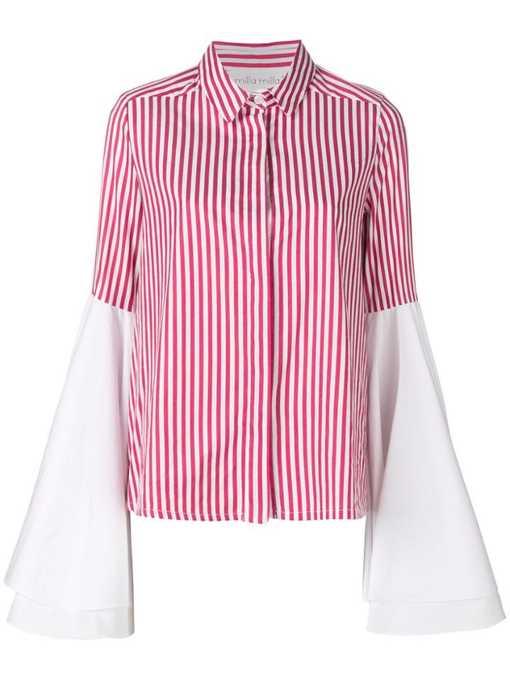 Milla Milla Striped Flared Shirt - White