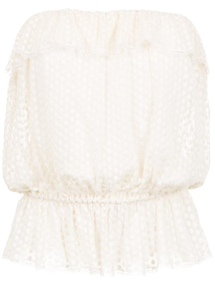 Nk Collection Sleeveless Top - White