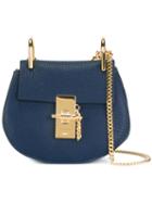 Chloé Nano Drew Crossbody Bag, Women's, Blue, Leather