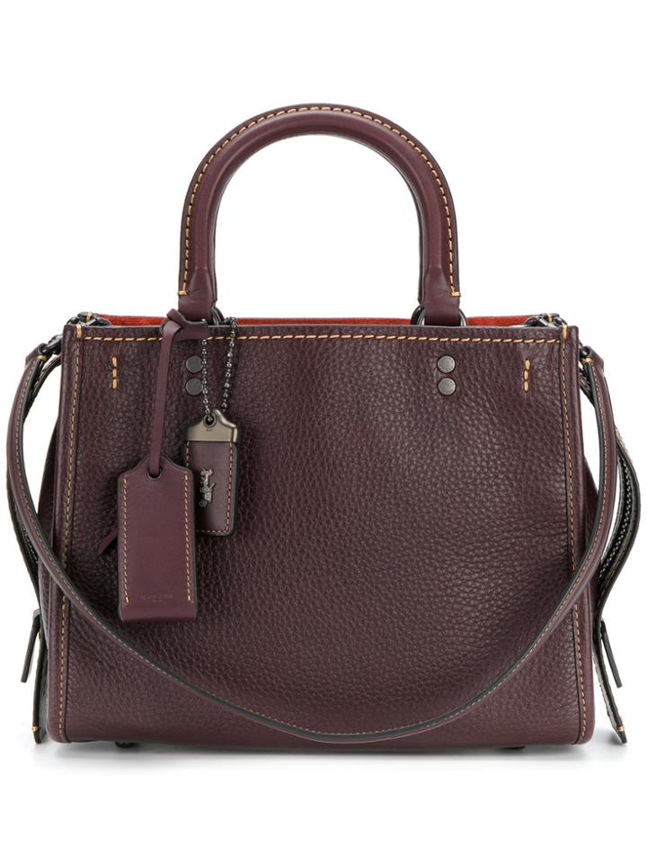 Coach Zipped Tote Bag - Brown