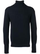 Maison Flaneur Turtleneck Ribbed Jumper - Blue