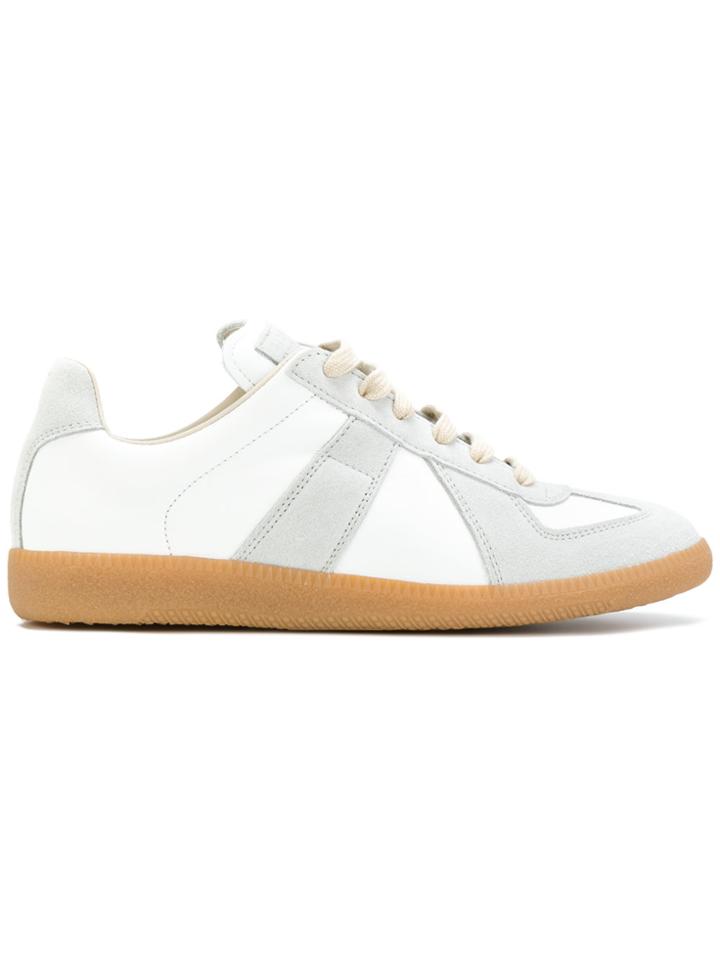 Maison Margiela Stitched Panel Sneakers - White