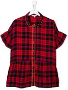 Little Marc Jacobs Teen Checked Top - Red