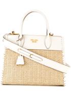 Prada Small Paradigme Tote - Nude & Neutrals