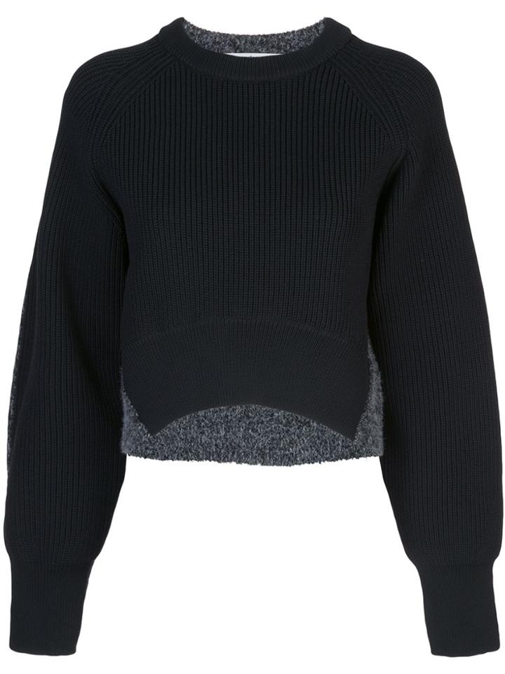 Alexander Wang Curved Hem Sweatshirt - Black