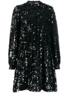 Msgm Sequis Embellished Short Dress - Black