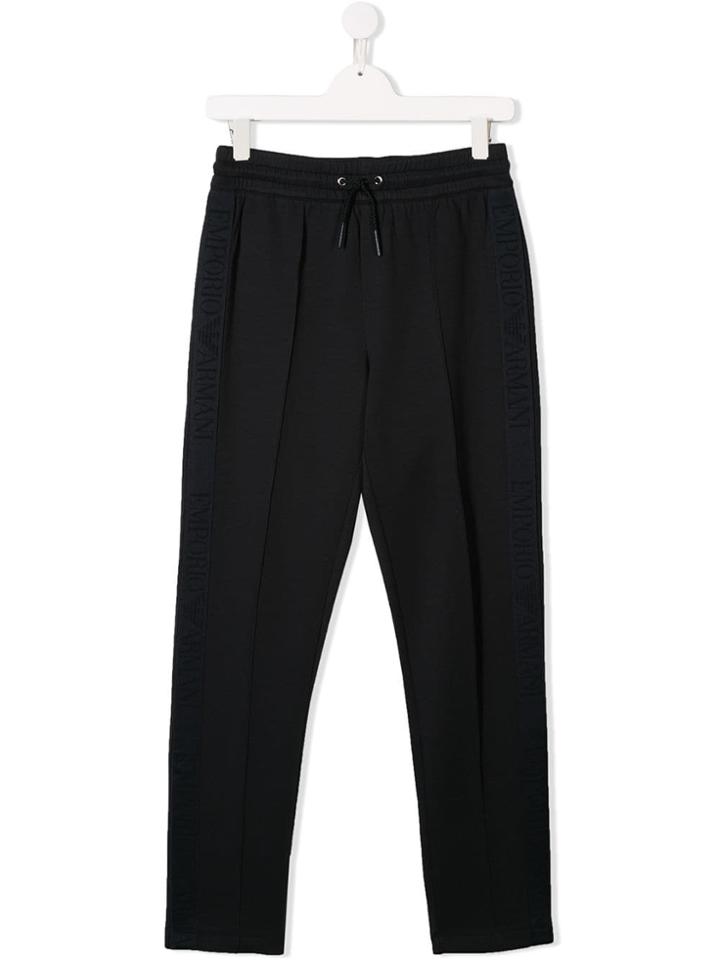 Emporio Armani Kids Jersey Sweatpants - Blue