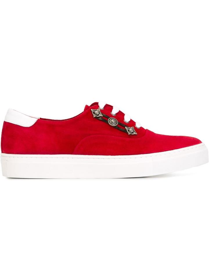 Toga Virilis Embellished Lace-up Sneakers