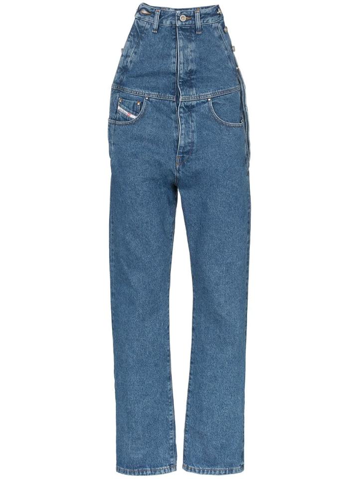 Diesel Red Tag Extended Rise Straight Leg Jeans - Blue