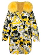 Liska Padded Camouflage Parka - Yellow