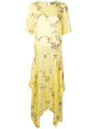 Preen By Thornton Bregazzi Asymmetric Maxi Dress - Yellow