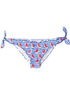 Mc2 Saint Barth Watermelon Print Bikini Bottoms - Blue