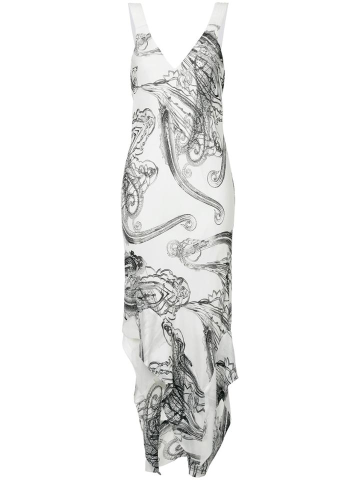 Manning Cartell Illustrated Paisley Midi Dress - White