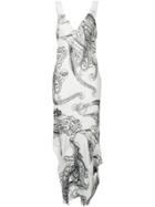 Manning Cartell Illustrated Paisley Midi Dress - White