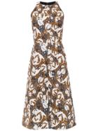 Andrea Marques Printed Dress - White