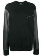 Alexander Mcqueen Contrasting Panel Sweatshirt - Black